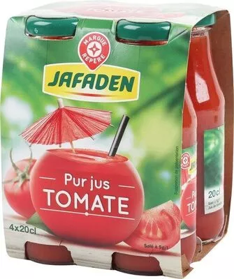 Jus de tomate Jafaden, Marque Repère 4 x 20 cl, code 3564700027394