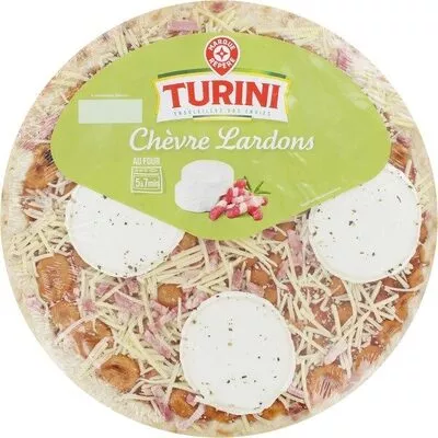 Pizza fraiche chevre lardons Marque Repère, Turini 450 g, code 3564700344873