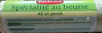 Spécialité au beurre ail et persil Rustica, Marque Repère 250 g, code 3564700368985