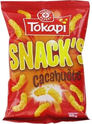 Snacks cacahuète Tokapi, Marque Repère 55 g, code 3564700403518