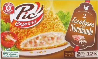 Escalopes normandes x 2 Pic' Express, Marque Repère 200 g, code 3564700405512