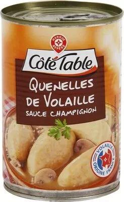 Quenelles de volaille sauce champignon Côté Table, Marque Repère 400 g, code 3564700415122