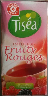 Infusion Fruits Rouges Tiséa, Marque Repère 45 g, code 3564700469941