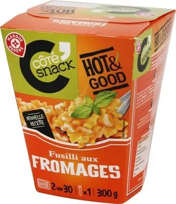 Fusilli aux fromages italiens - box Côté Snack, Marque Repère 300 g, code 3564700542569