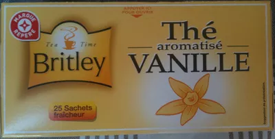 Thé Aromatisé Vanille Britley, Marque repère 50 g (25 sachets), code 3564700591185