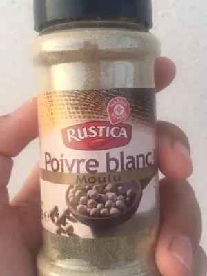 Poivre blanc moulu Marque Repère, Rustica 62 g, code 3564700611098