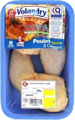 Cuisses de poulet jaune cerifié Volandry,  Marque Repère 500 g, code 3564700677360