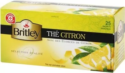 Thé noir aromatisé citron x 25 sachets Britley, Marque Repère,  Britley's 40 g, code 3564700697801