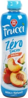 Sirop de pêche zéro sucres Frucci, Marque Repère 75 cl, code 3564700785652