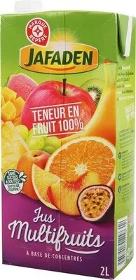 Jus multifruits partiellement à base de concentré Jafaden, Marque Repère 2 l, code 3564700791158