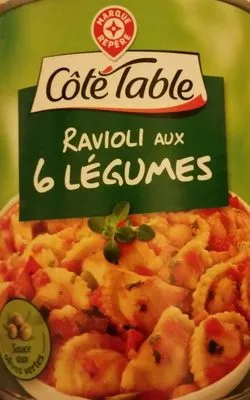 Ravioli aux 6 légumes Côté Table, marque repère 800g, code 3564706512115