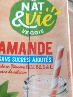 Boisson amande sans sucres ajoutés brique Marque repère NAT & Vie,  Marque Repère,  Nat&Vie 1 l, code 3564706580732