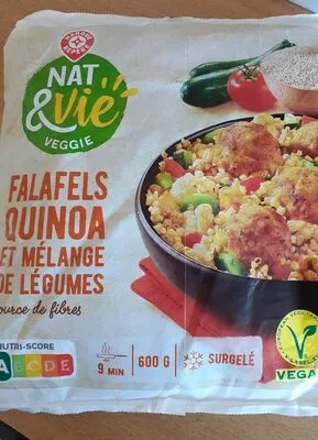 Falafels quinoa et mélange de légumes Marque repère 600g, code 3564706587908