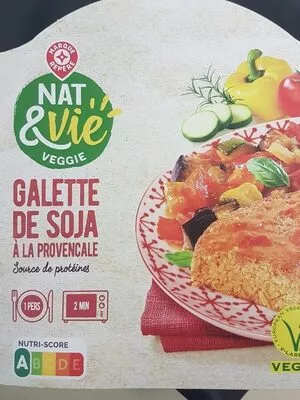 Galette de soja à la provencale Nat & Vie, Marque Repère , code 3564706605442