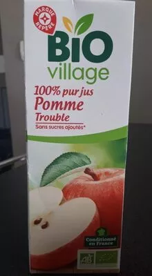 Pur jus pomme bio Bio Village, Marque Repère 1 l, code 3564707080385