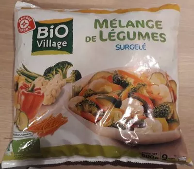 Mélange de légumes Bio Village, Marque Repère 600 g, code 3564707087100