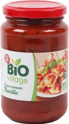 Sauce tomate Basilic bio Bio Village, Marque Repère 350 g, code 3564707116459