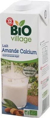 Lait d'amande bio sans sucres ajoutés Bio Village, Marque Repère 1 l, code 3564707117203