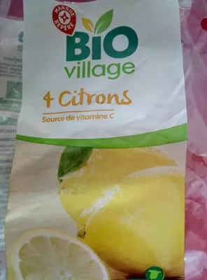 4 Citrons Bio Village, Marque Repère 4 pièces, code 3564707117616