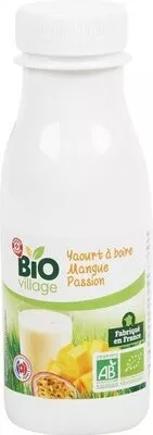 Yaourt à boire bio à la mangue passion Bio Village, Marque Repère 250 g, code 3564707119818