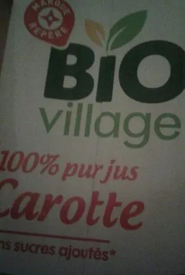 100% pur jus de carottes Bio Village, Marque Repère , code 3564707457927