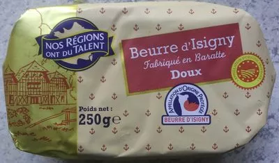 Beurre d'Isigny doux Nos Régions ont du Talent 250 g, code 3564709006369