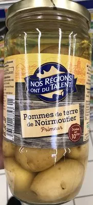 Pomme de terre Noirmoutier Nos Régions ont du Talent,  Leclerc 800 g (400 g égoutté), code 3564709167343