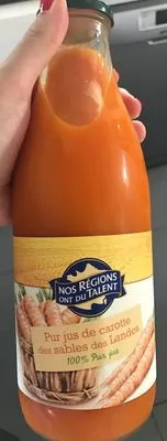 Jus de carotte Nos Régions ont du Talent, Les Jus de Marmande,  Leclerc , code 3564709174679