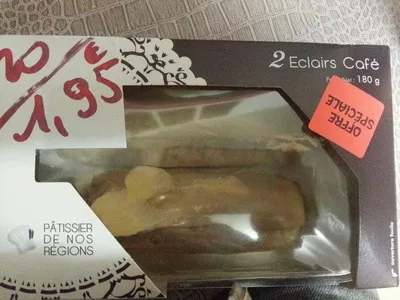 2 éclairs café Pâtissier de nos régions 180 g, code 3567747050257