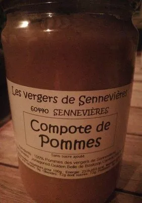 Compote de pommes Les Vergers De Sennevières , code 3574315860019