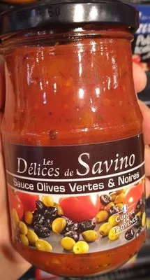 Sauce olives vertes & noires Les Délices de Savino 190 g, code 3580282110170