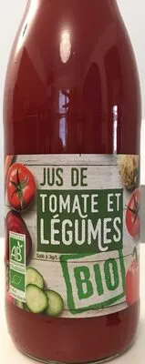 Jus de tomate et légumes Agidra 75cL, code 3580283512430