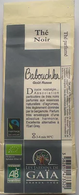 Thé noir Babouchka - Goût russe Les Jardins de Gaïa 100 g, code 3582810473320