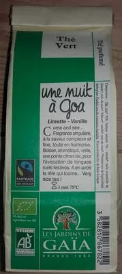 Une nuit à Goa Les Jardins de Gaïa 100 g, code 3582810867822