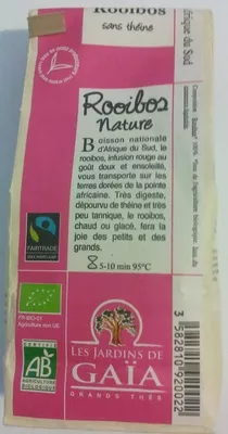 Rooibos Nature Les Jardins de Gaïa 100 g, code 3582810920022