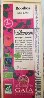 Rooibos Halloween Les jardins de Gaia 100 g, code 3582810921623