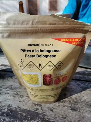 Pâtes à la bolognaise Décathlon 120 gr, code 3583787826713