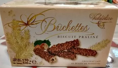 Bûchettes Biscuit Praliné Valdélice, Fridul Chocolates 170 g e, code 3588400257516