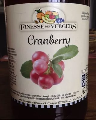 Cranberry Finesse des Vergers , code 3590590092716