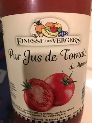 Pur jus de tomate de Marmande Finesse des Vergers , code 3590590093003