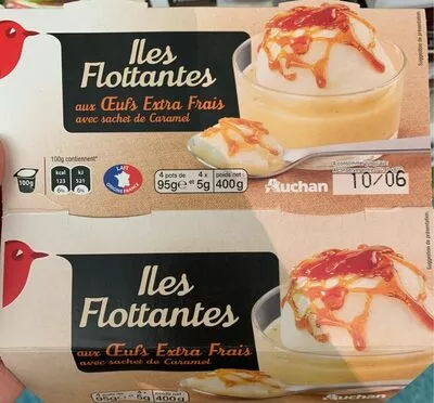 Île flottante Auchan 95 g, code 3596710009985