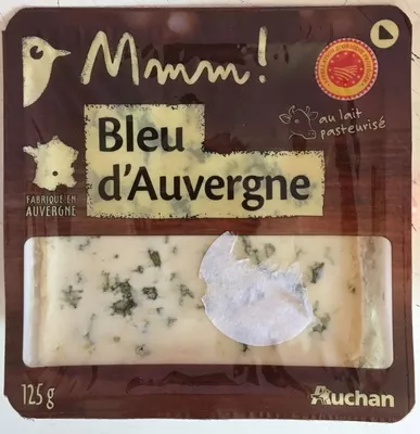 Mmm! Bleu d'Auvergne (28% MG) Auchan 125 g, code 3596710160747