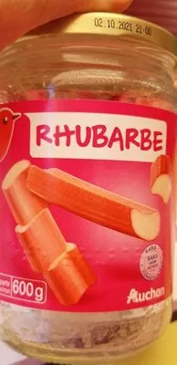 Compote de Rhubarbe Auchan 600 g, code 3596710199440