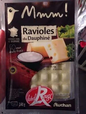 Ravioles du Dauphiné aux oeufs frais Auchan, Mmm! 240 g, code 3596710214716