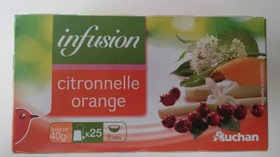 Infusion citronnelle orange Auchan 30 g, code 3596710307425