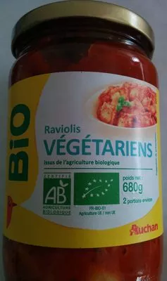 Raviolis végétariens Auchan 680 g, code 3596710308958