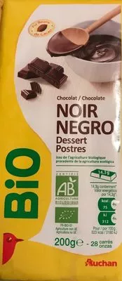 NOIR dessert Auchan 200 g e, code 3596710309122