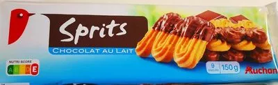 Sprits au chocolat Auchan 150 g, code 3596710320813