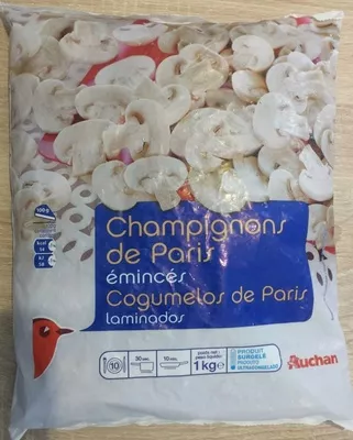 Champignons de paris émincés Auchan 1 kg, code 3596710329199