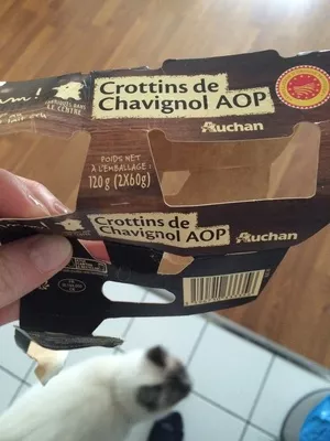 Crottins de Chavignol AOP Auchan 120 g (2 * 60 g), code 3596710333356